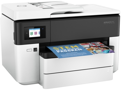 МФУ HP Officejet Pro 7730 (Y0S19A) (белый/темно-синий) МФУ HP Officejet Pro 7730 (Y0S19A) (белый/темно-синий)