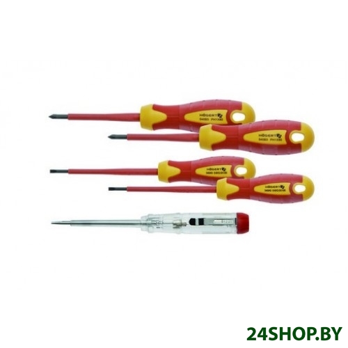 Набор отверток Hogert Technik HT1S994 (5 предметов) Набор отверток Hogert Technik HT1S994 (5 предметов)