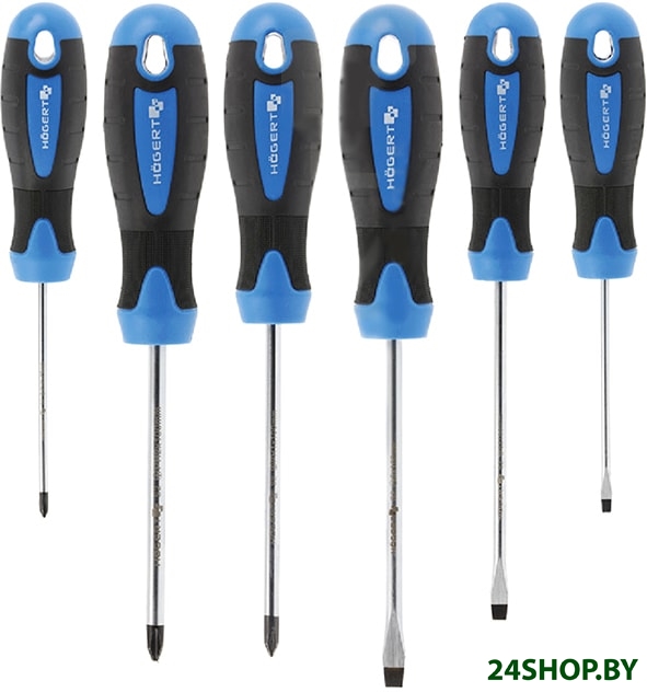 Набор отверток Hogert Technik HT1S095 (6 предметов) Набор отверток Hogert Technik HT1S095 (6 предметов)