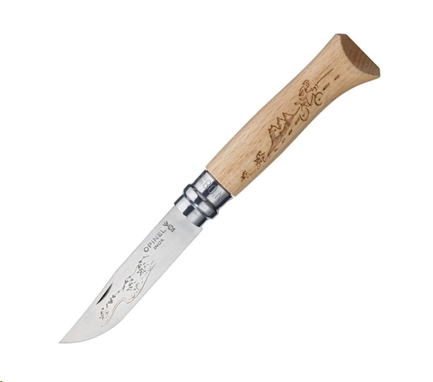 Складной нож Opinel N°8 бук (велосипедист) Складной нож Opinel N°8 бук (велосипедист)