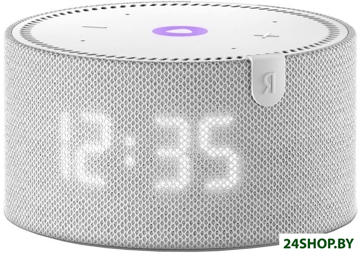 Умная колонка Яндекс Станция Мини 2 с часами (серый опал) Умная колонка Яндекс Станция Мини 2 с часами (серый опал)