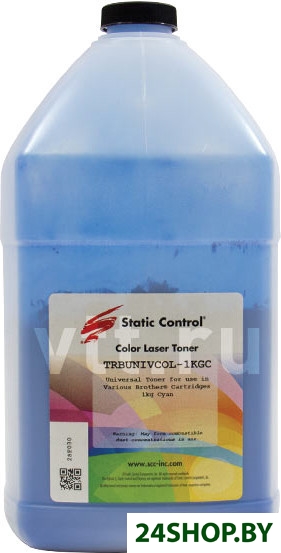 Тонер Static Control Универсальный для Brother Color (циан) 1 кг Тонер Static Control Универсальный для Brother Color (циан) 1 кг
