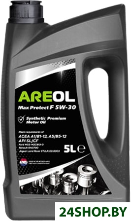 Моторное масло Areol Max Protect F 5W-30 5л Моторное масло Areol Max Protect F 5W-30 5л