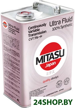 Трансмиссионное масло Mitasu MJ-329 CVT ULTRA FLUID 100% Synthetic 4л Трансмиссионное масло Mitasu MJ-329 CVT ULTRA FLUID 100% Synthetic 4л