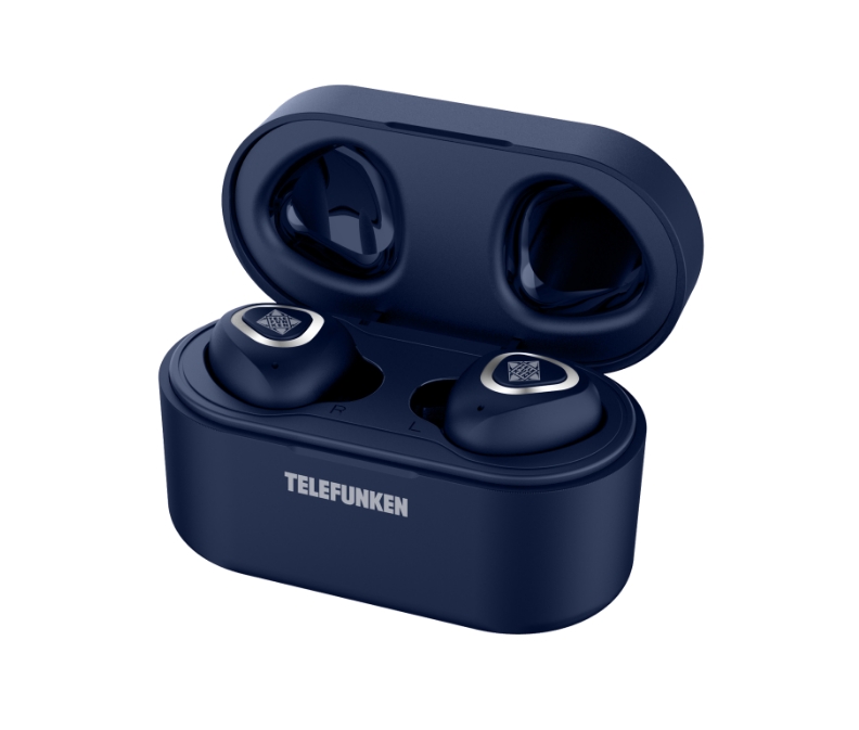 Наушники TELEFUNKEN TF-1100B (синий с серебром) Наушники TELEFUNKEN TF-1100B (синий с серебром)