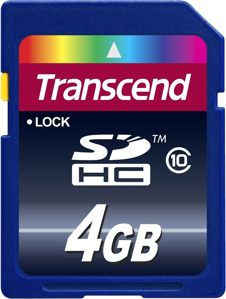 Карта памяти Transcend SDHC Class 10 4 Гб (TS4GSDHC10) Карта памяти Transcend SDHC Class 10 4 Гб (TS4GSDHC10)
