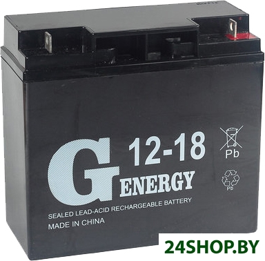 Аккумулятор для ИБП G-Energy 12-18 (12В/18 А·ч) Аккумулятор для ИБП G-Energy 12-18 (12В/18 А·ч)