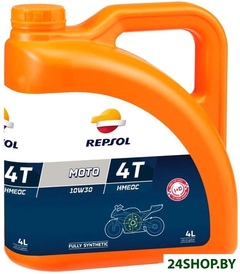 Моторное масло Repsol Moto Racing HMEOC 4T 10W-30 4л Моторное масло Repsol Moto Racing HMEOC 4T 10W-30 4л