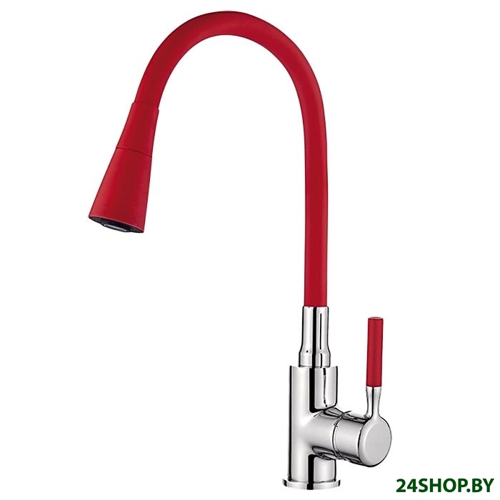 Смеситель Ledeme L4199-1 (хром/красный) Смеситель Ledeme L4199-1 (хром/красный)