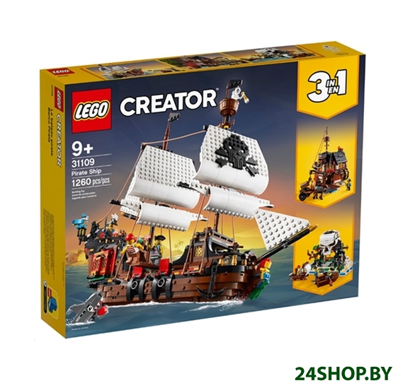 Конструктор Lego Creator Пиратский корабль 31109 Конструктор Lego Creator Пиратский корабль 31109