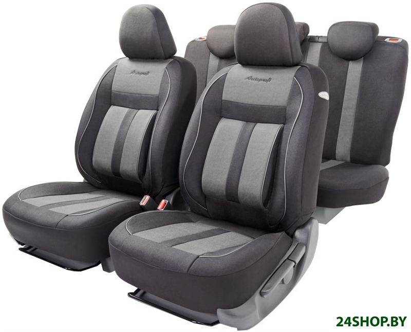 Комплект чехлов для сидений Autoprofi Cushion Comfort CUS-1505 (черный/серый) Комплект чехлов для сидений Autoprofi Cushion Comfort CUS-1505 (черный/серый)