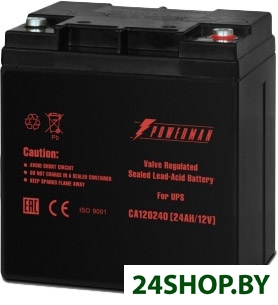 Аккумулятор для ИБП Powerman CA12240/UPS (12В/24 А·ч) Аккумулятор для ИБП Powerman CA12240/UPS (12В/24 А·ч)