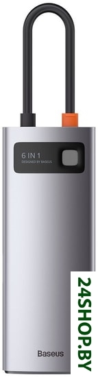USB-хаб Baseus Metal Gleam Series 6-in-1 Type-C CAHUB-CW0G USB-хаб Baseus Metal Gleam Series 6-in-1 Type-C CAHUB-CW0G