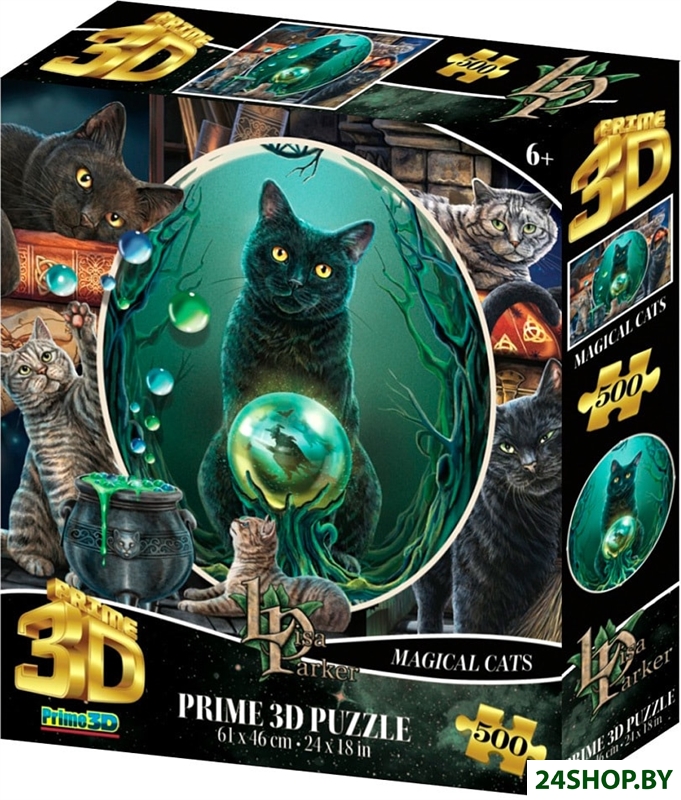 Пазл Prime 3D Стерео пазл. Коллаж Кошки Пазл Prime 3D Стерео пазл. Коллаж Кошки