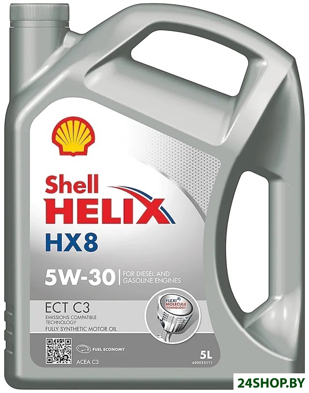 Моторное масло Shell Helix HX8 ECT C3 5W-30 5л Моторное масло Shell Helix HX8 ECT C3 5W-30 5л