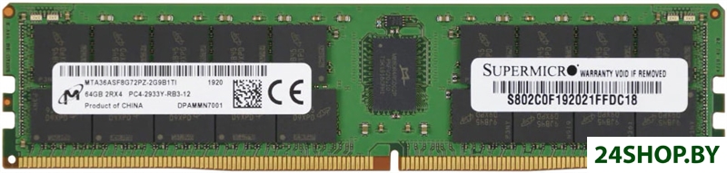 Оперативная память Micron 64GB DDR4 PC4-23400 MTA36ASF8G72PZ-2G9B1 Оперативная память Micron 64GB DDR4 PC4-23400 MTA36ASF8G72PZ-2G9B1