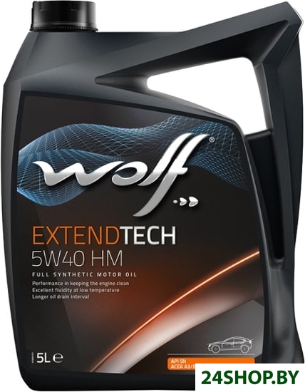 Моторное масло Wolf ExtendTech 5W-40 HM 5л Моторное масло Wolf ExtendTech 5W-40 HM 5л