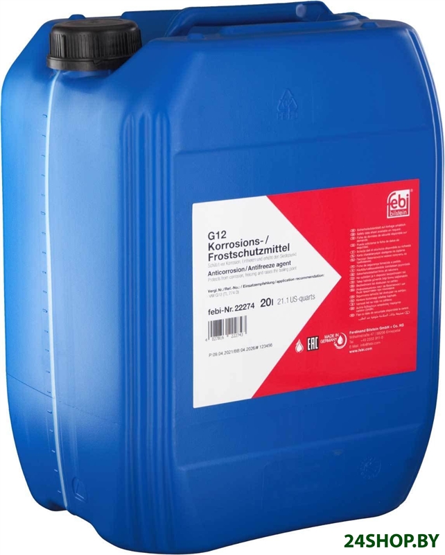 Антифриз Febi bilstein G12 22274 20л Антифриз Febi bilstein G12 22274 20л