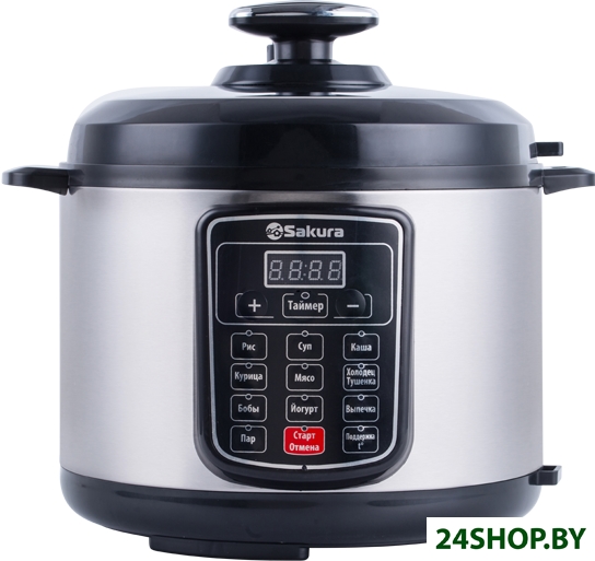 Мультиварка-скороварка Sakura SA-7764BS 5,0л Мультиварка-скороварка Sakura SA-7764BS 5,0л