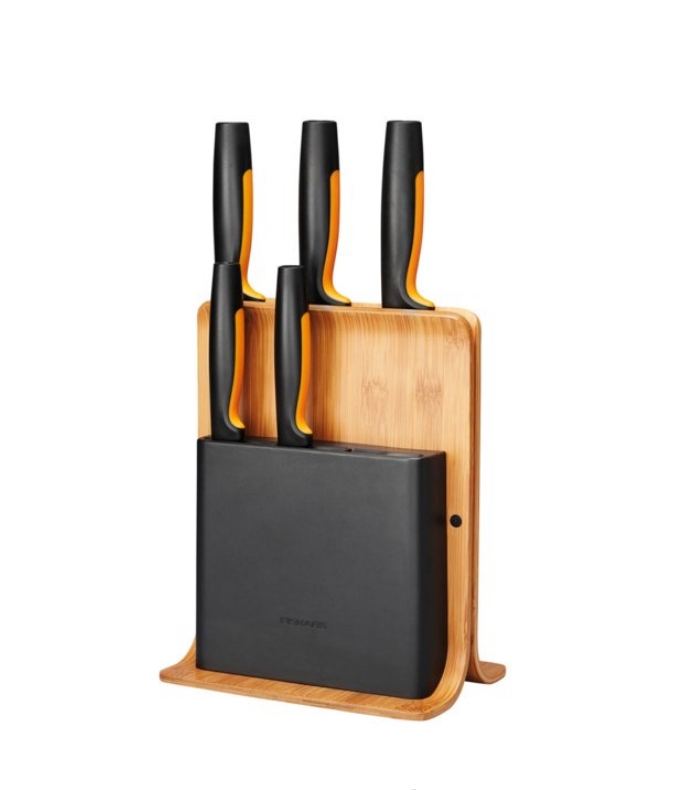 Набор кухонных ножей FISKARS Functional Form 1057552 (дерево/черный) Набор кухонных ножей FISKARS Functional Form 1057552 (дерево/черный)