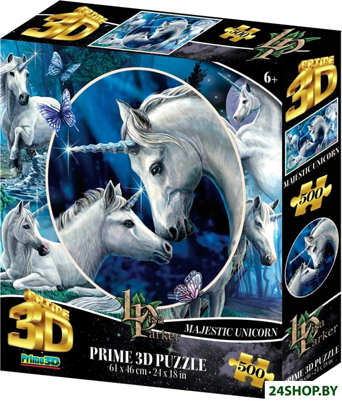 Пазл Prime 3D Стерео пазл. Коллаж Единороги Пазл Prime 3D Стерео пазл. Коллаж Единороги