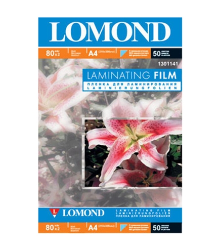 Пленка Lomond Laminating Film A4 100мкм 100л (1301142) Пленка Lomond Laminating Film A4 100мкм 100л (1301142)