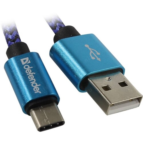 Кабель Defender USB09-03T Pro (синий) Кабель Defender USB09-03T Pro (синий)