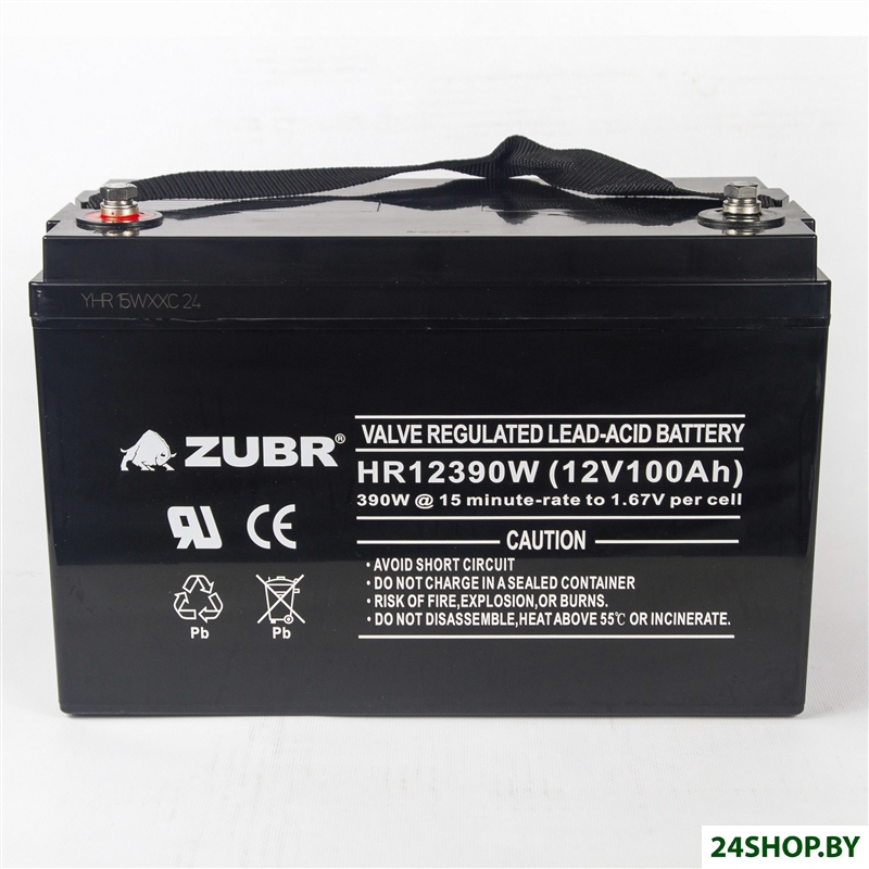 Аккумулятор для ИБП Zubr HR12390W 12V100Ah Аккумулятор для ИБП Zubr HR12390W 12V100Ah