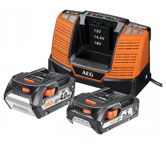 Аккумулятор с зарядным устройством AEG Powertools SET LL1850BL 4932464019 (18В/5 Ah + 12-18В) Аккумулятор с зарядным устройством AEG Powertools SET LL1850BL 4932464019 (18В/5 Ah + 12-18В)
