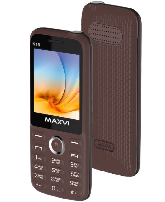 Мобильный телефон Maxvi K15 (коричневый) Мобильный телефон Maxvi K15 (коричневый)