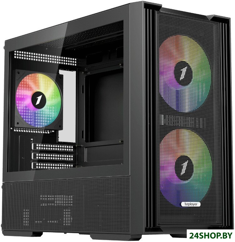 Корпус 1stPlayer AU6 ARGB (черный) Корпус 1stPlayer AU6 ARGB (черный)