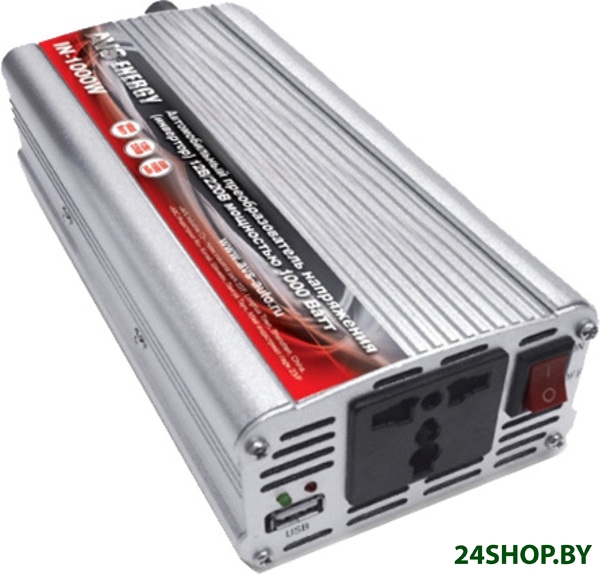 Автомобильный инвертор AVS 12/220V IN-1000W Автомобильный инвертор AVS 12/220V IN-1000W