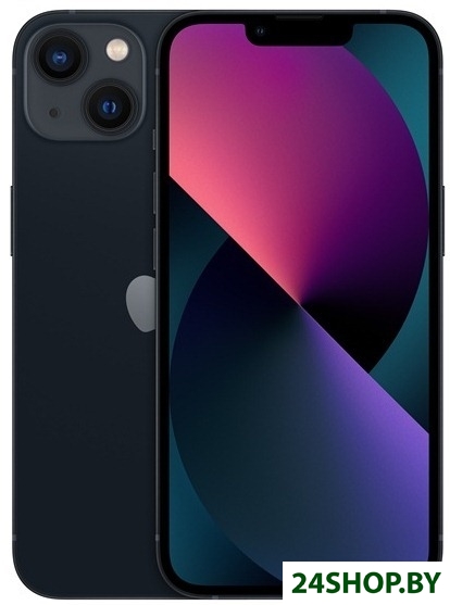 Смартфон Apple iPhone 13 128Gb (темная ночь) (MLNW3) Смартфон Apple iPhone 13 128Gb (темная ночь) (MLNW3)