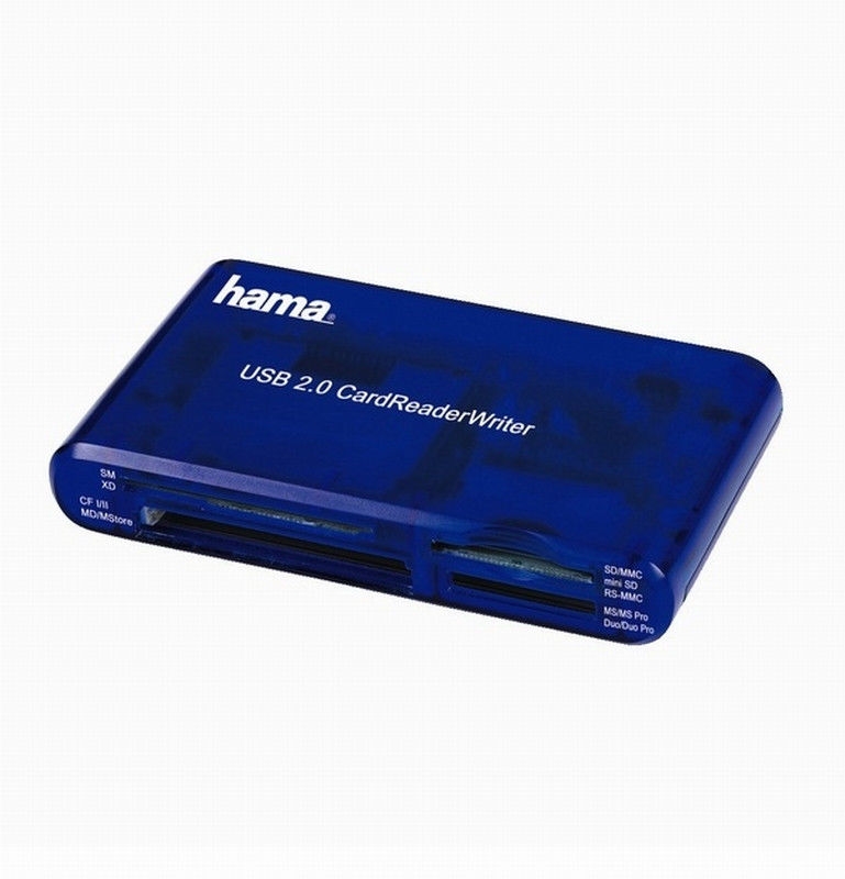 Кардридер Hama H-55348 (синий) Кардридер Hama H-55348 (синий)