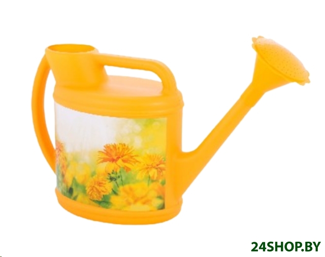 Лейка Альтернатива М2138 (8л, с декором/желтый) Лейка Альтернатива М2138 (8л, с декором/желтый)