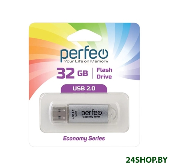 USB Flash Perfeo E01 32GB (серебристый) USB Flash Perfeo E01 32GB (серебристый)