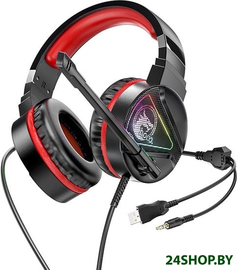 Наушники Hoco W104 (черный/красный) Наушники Hoco W104 (черный/красный)