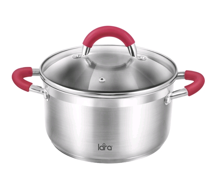 Кастрюля LARA RIVIERA LR02-322 (нержавеющая сталь) Кастрюля LARA RIVIERA LR02-322 (нержавеющая сталь)
