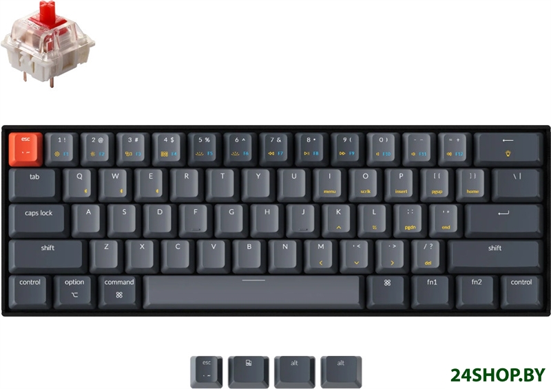 Клавиатура Keychron K12 RGB K12-B1-RU (Gateron G Pro Red) Клавиатура Keychron K12 RGB K12-B1-RU (Gateron G Pro Red)
