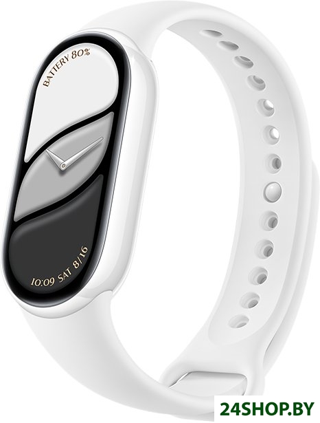 Фитнес-браслет Xiaomi Smart Band 10 M2459B1 (белая керамика, с белым силиконовым ремешком, междунаро Фитнес-браслет Xiaomi Smart Band 10 M2459B1 (белая керамика, с белым силиконовым ремешком, междунаро