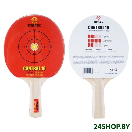 Ракетка для настольного тенниса TORRES Control 10 TT0001 Ракетка для настольного тенниса TORRES Control 10 TT0001