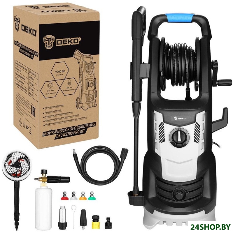 Мойка высокого давления Deko DKCW2700 PRO KIT 085-2031 Мойка высокого давления Deko DKCW2700 PRO KIT 085-2031