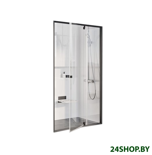 Душевая дверь Ravak Pivot PDOP2-110 (черный/прозрачный) Душевая дверь Ravak Pivot PDOP2-110 (черный/прозрачный)