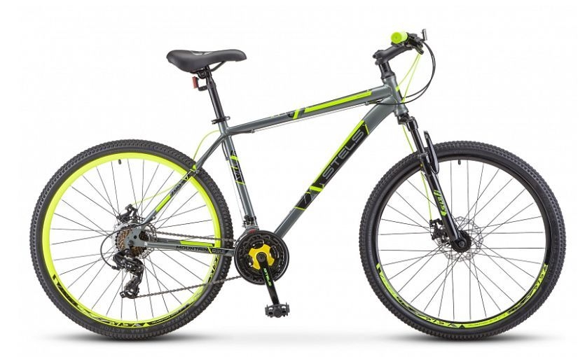 Велосипед STELS Navigator 700 V 27.5 F020 (21, серый/желтый) Велосипед STELS Navigator 700 V 27.5 F020 (21, серый/желтый)