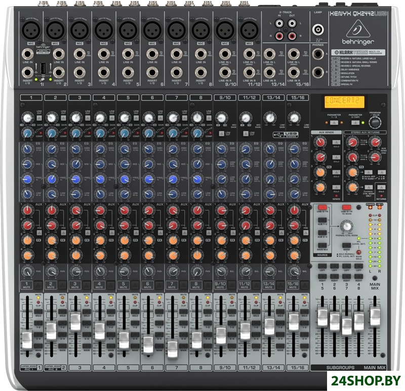 Микшерный пульт Behringer Xenyx QX2442USB Микшерный пульт Behringer Xenyx QX2442USB