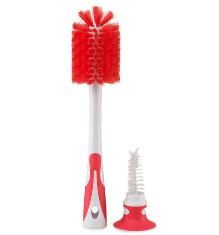 Набор ершиков для бутылочек Happy Baby Bottle Nipple Brush 11009 (красный) Набор ершиков для бутылочек Happy Baby Bottle Nipple Brush 11009 (красный)