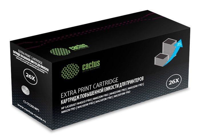 Картридж CACTUS CS-CF226X-MPS (аналог HP CF226X) Картридж CACTUS CS-CF226X-MPS (аналог HP CF226X)