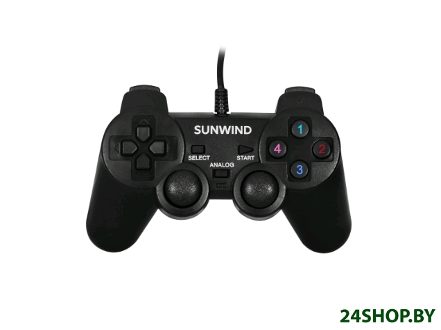 Геймпад SunWind SW-GP100M (черный) Геймпад SunWind SW-GP100M (черный)