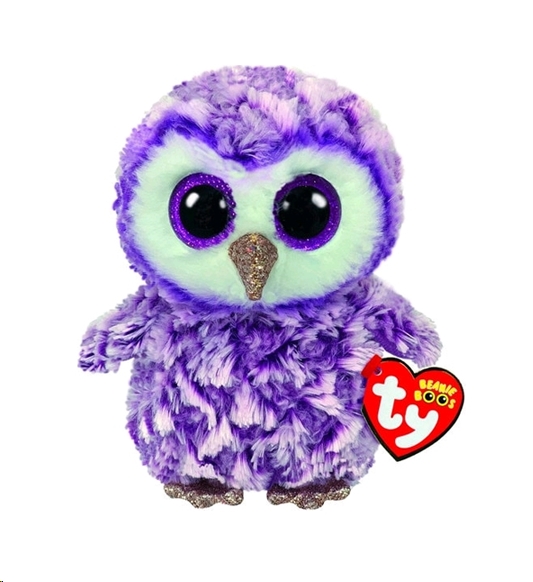 Классическая игрушка Ty Beanie Boos Сова Moonlight 36325 Классическая игрушка Ty Beanie Boos Сова Moonlight 36325
