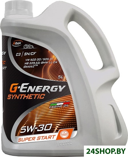 Моторное масло G-Energy Synthetic Super Start 5W-30 5л Моторное масло G-Energy Synthetic Super Start 5W-30 5л